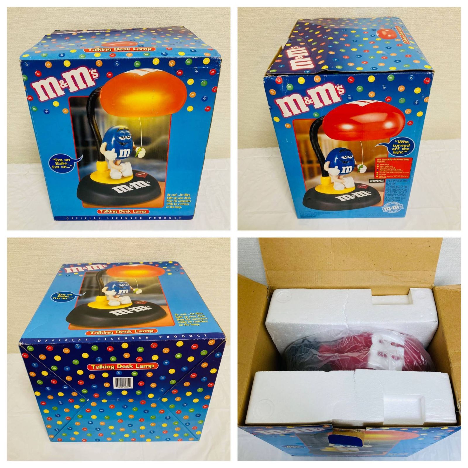 ☆ほぼ新品【m&m's エムアンドエムズ トーキング デスクライト 動作