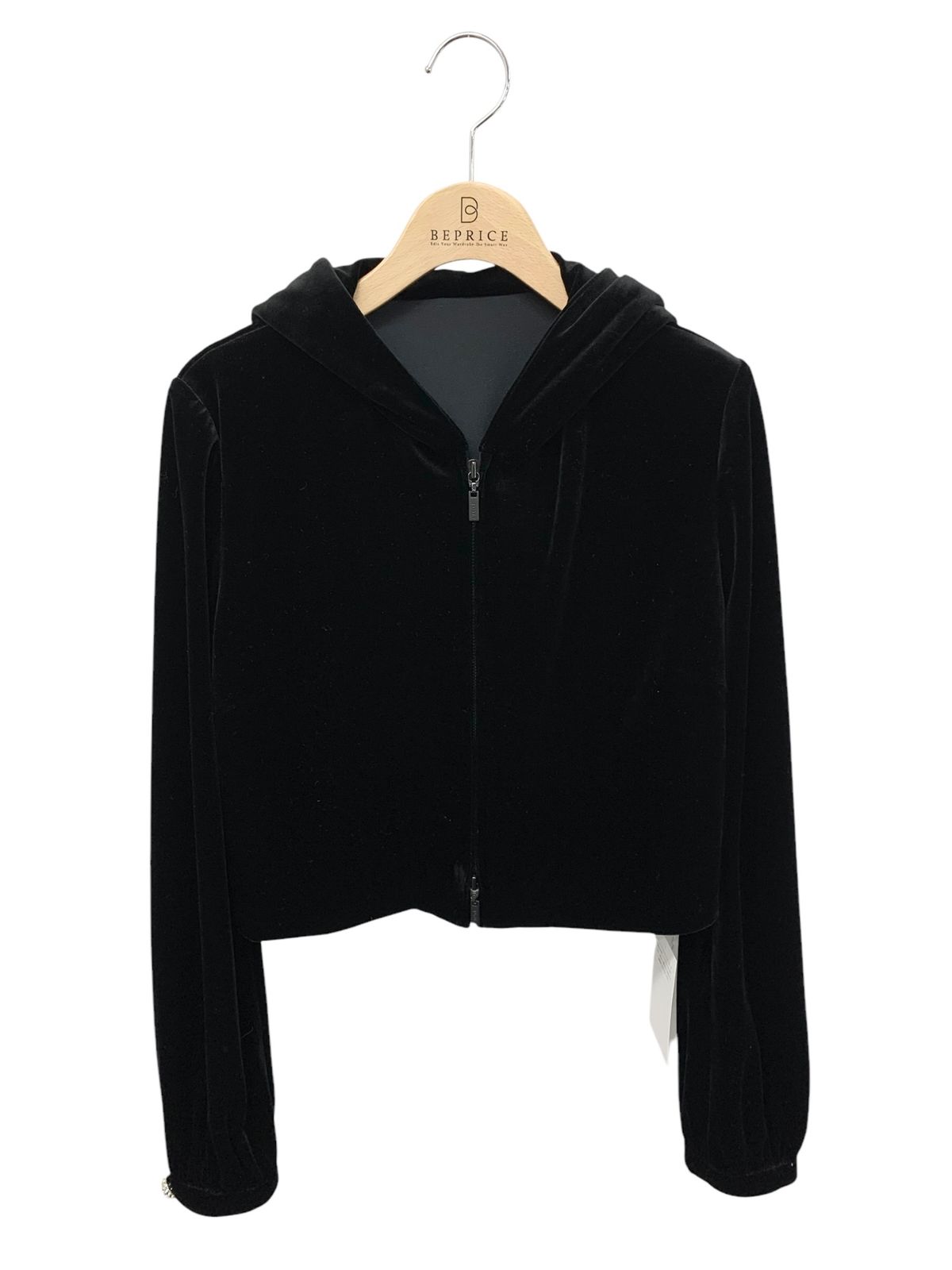 ベロアノワール by フォクシーニューヨーク Jewel Parka 39315 パーカー 38 ブラック ITFL42NVD4FO