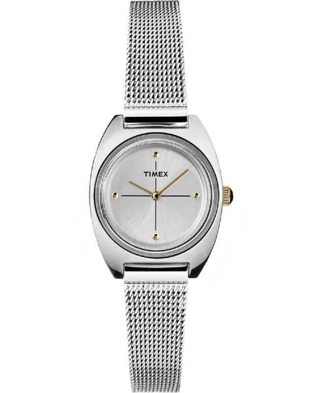 Timex Milano Petite Quartz Movement Silver Dial Ladies Watch TW2T37700