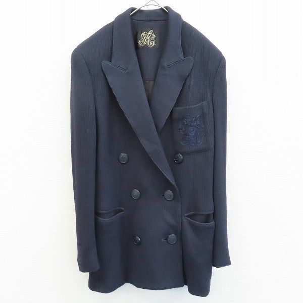 イタリヤ 伊太利屋 セットアップ スカートスーツ ニット ダブル ロゴ 刺繍 w966930 MAAHADDERANG_COM