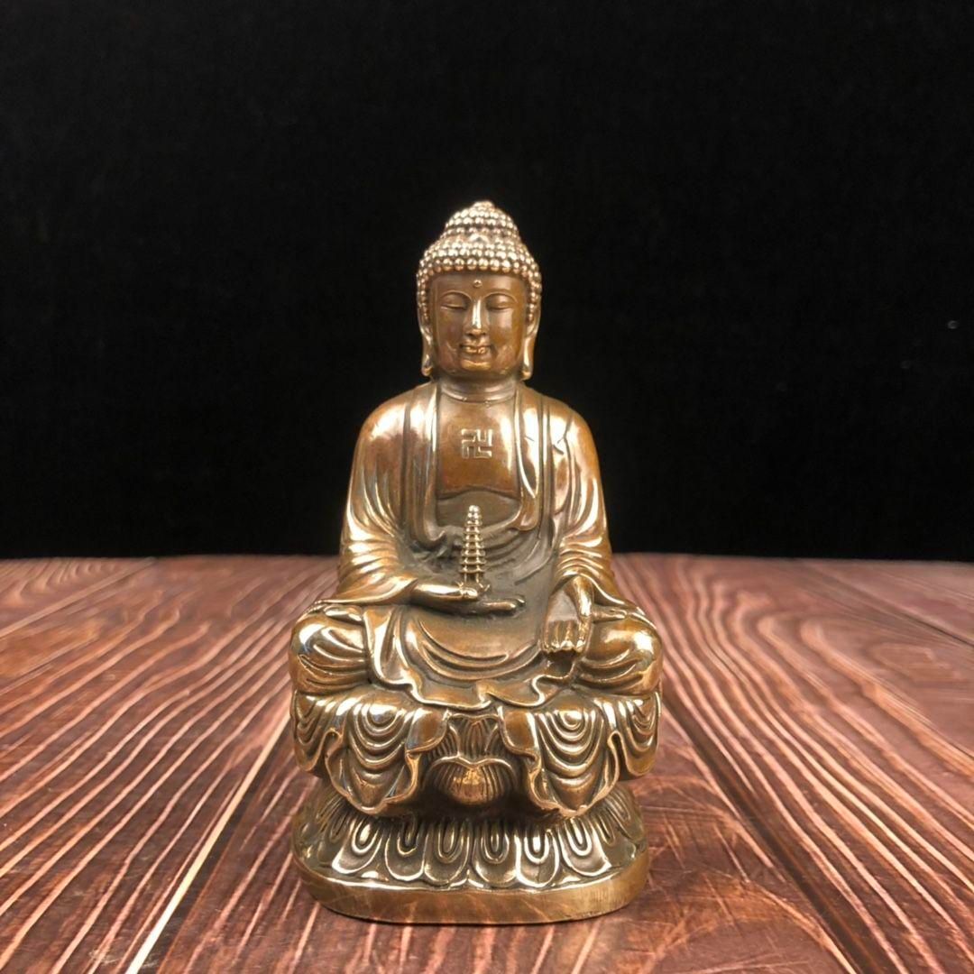 託塔如来仏祖像 釈迦牟尼坐蓮華仏 装飾品 工芸品 美術品 置物 託塔如来仏祖像 釈迦牟尼坐蓮華仏 装飾品 工芸品 美術