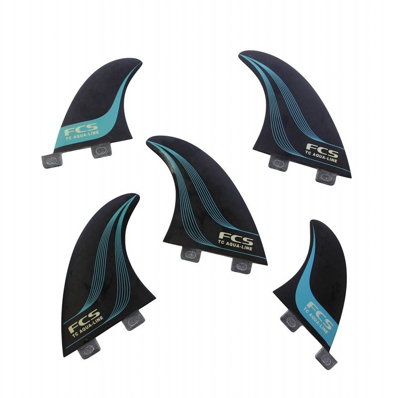 【予約中！】 FCS TC AQUALINE フィン サーフボード 5枚セット 5FIN ケース サーフィン・ボディボード