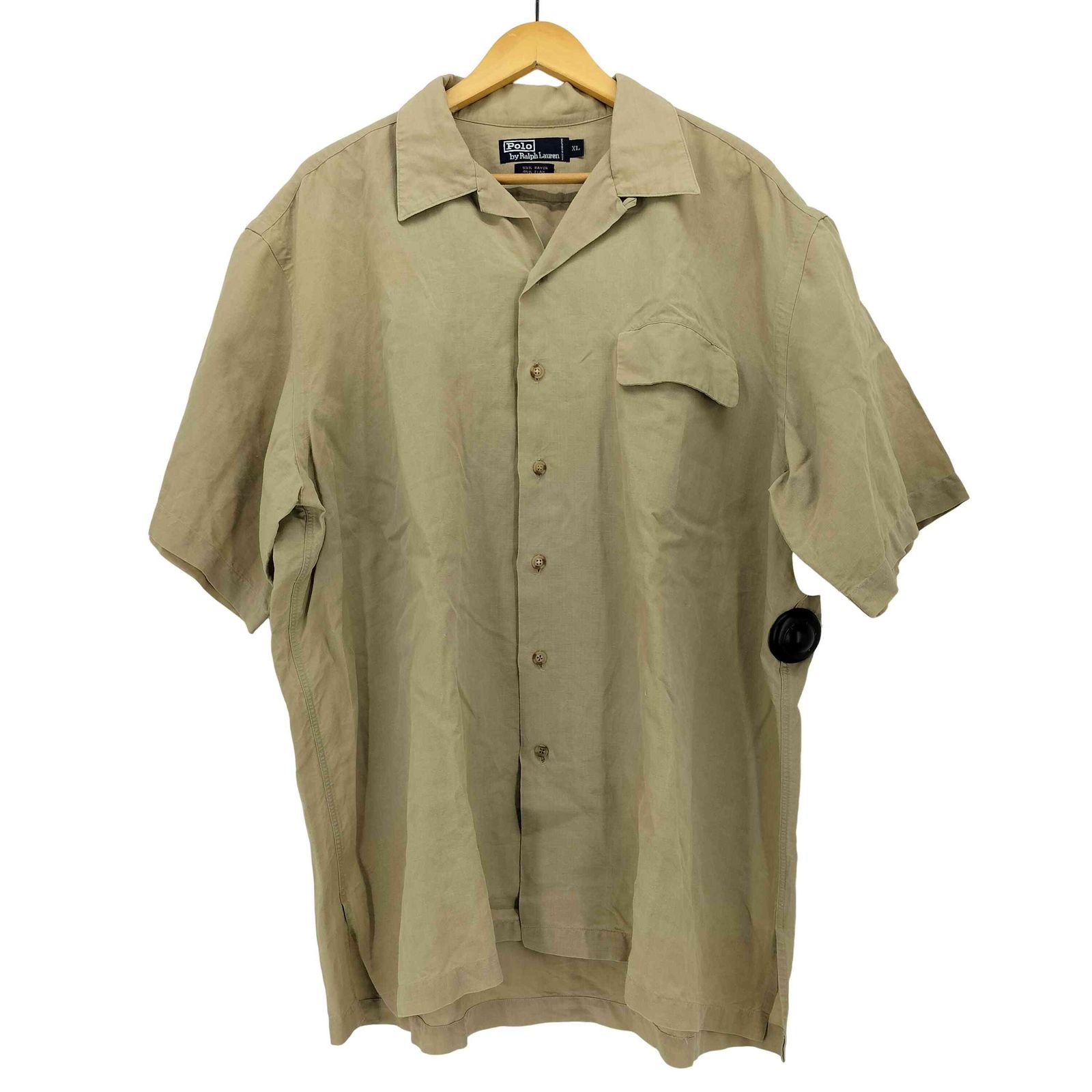 ポロバイラルフローレン Polo by RALPH LAUREN 90S FLAX RAYON OPEN