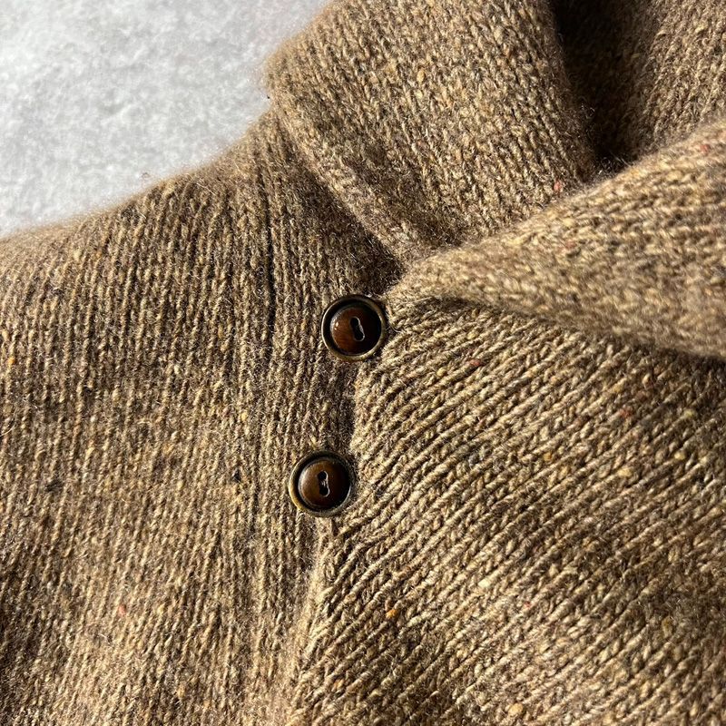 90s POLO RALPH LAUREN ショールカラー ウール カシミヤ ニット