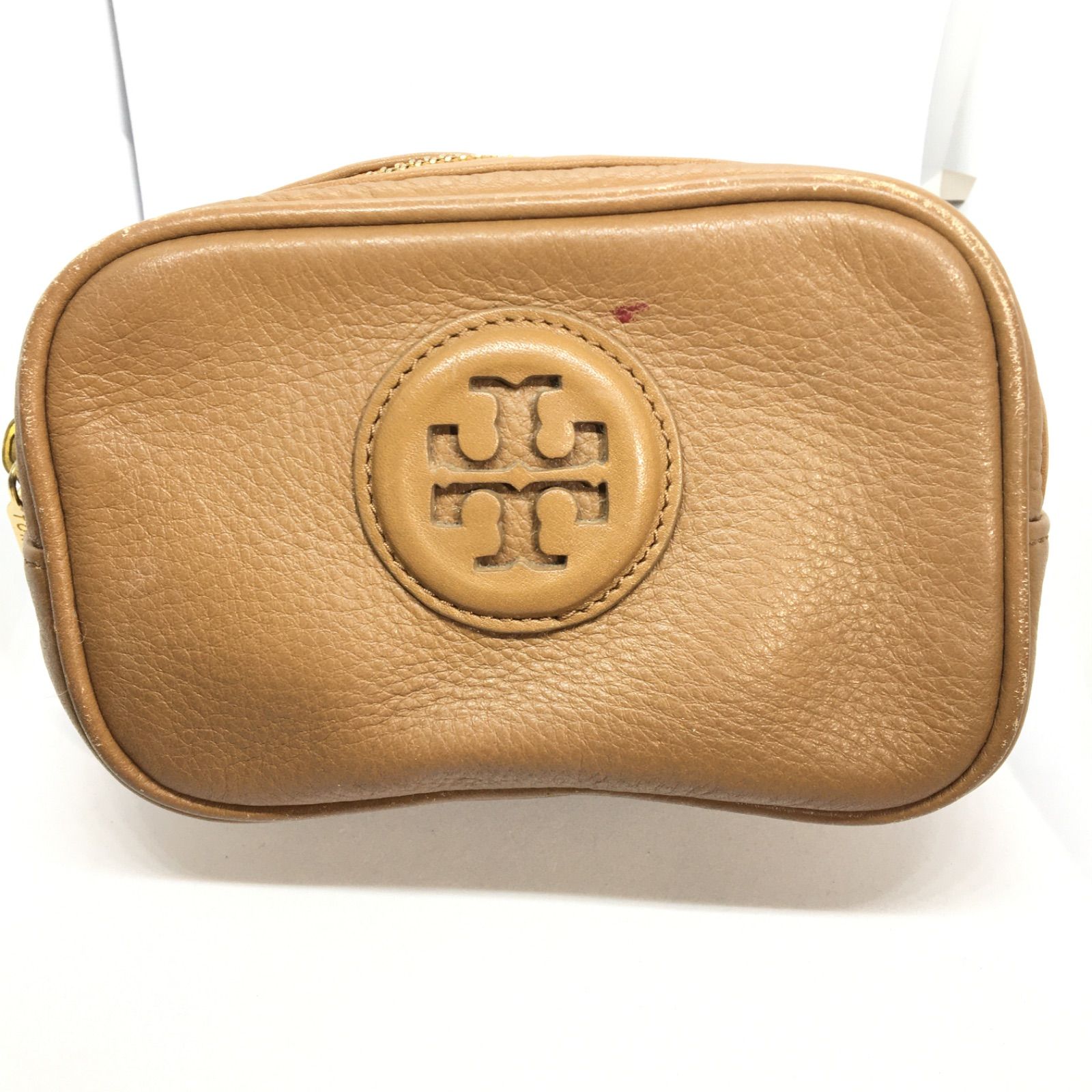 TORY BURCH トリーバーチ 小物入れ ポーチ ブラウン - マカセル 中古