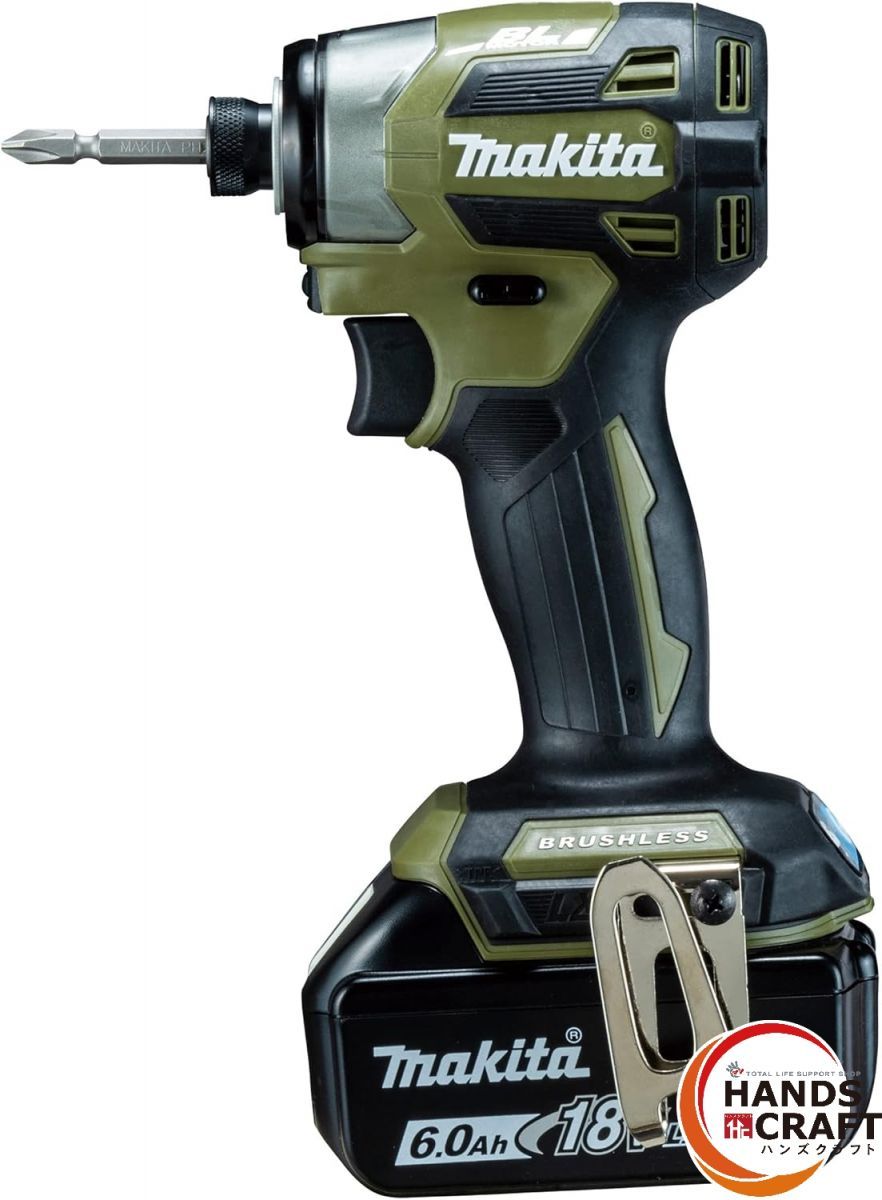 送料無料 マキタ makita 充電式インパクトドライバ TD173DRGXO オリーブ 18V6.0Ah×2 充電器 ケース付 ♥ 純正品