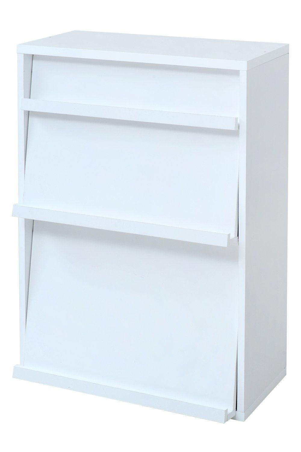 幅 フラップ書棚 60 本棚 木製 本棚 フラップ ディスプレイ本棚 ラック フラップ扉 FR-045-WH JKプラン