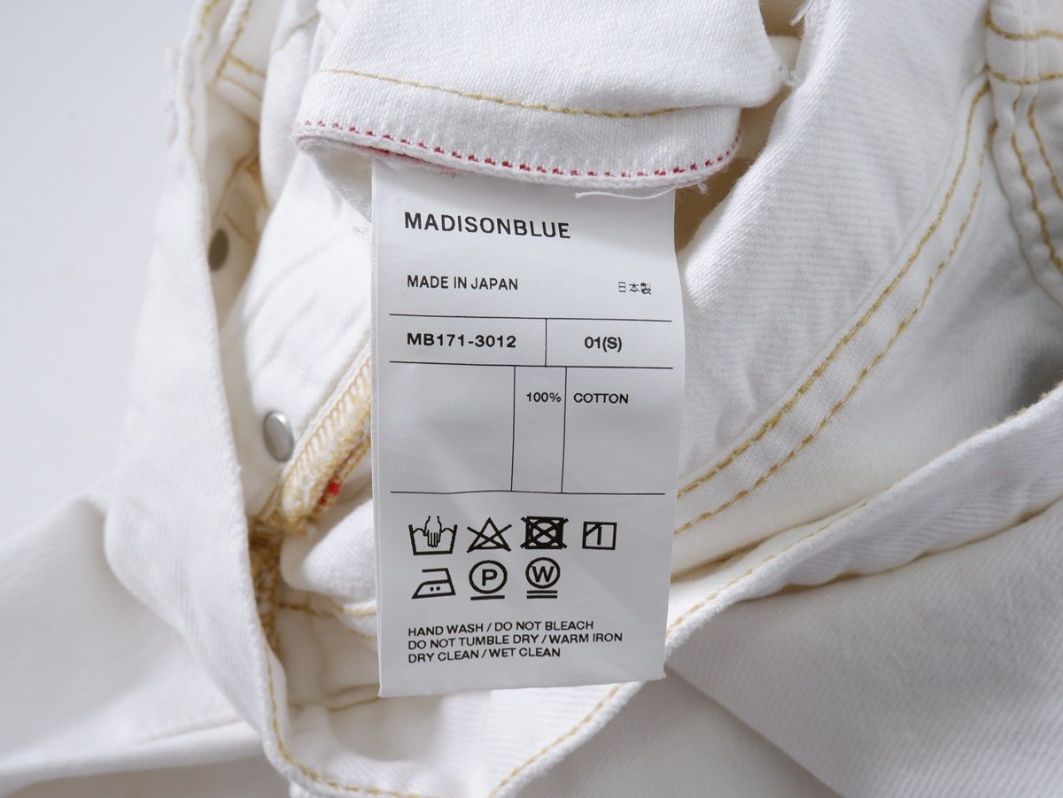 マディソンブルー　ホワイトデニム　サイズ2 MADISONBLUE/マディソンブルー】CUTOFF SHORT WHITE デニム