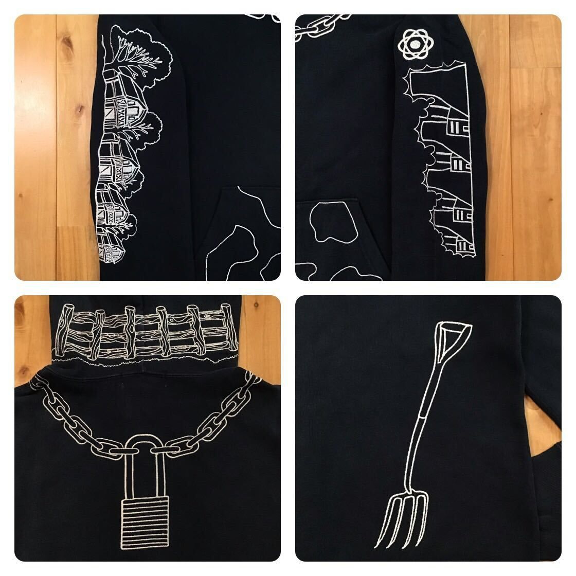 ホルスタイン パーカー レディース XSサイズ Holstein full zip hoodie