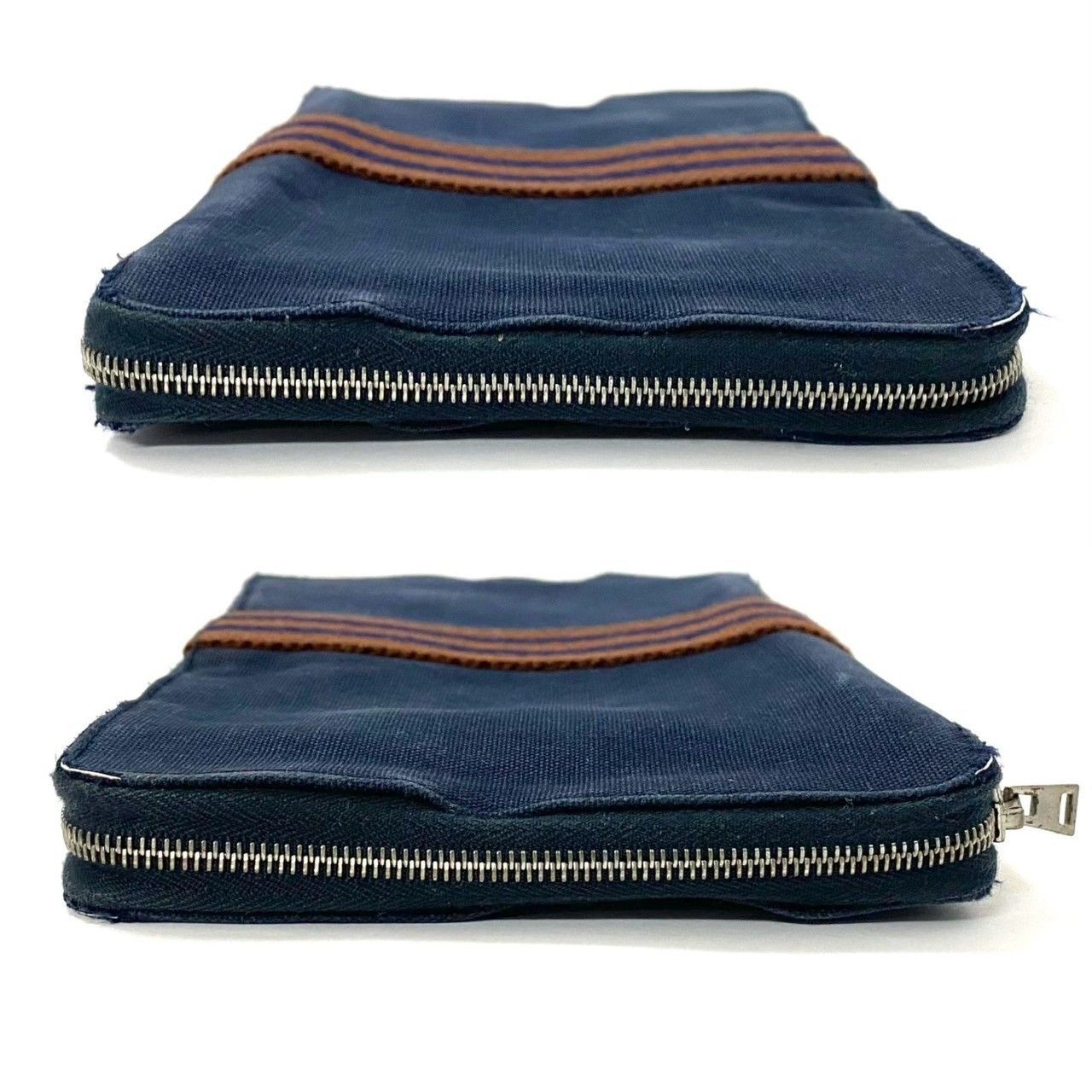 CH【HERMES】フールトゥ パース GM エールライン ネイビー