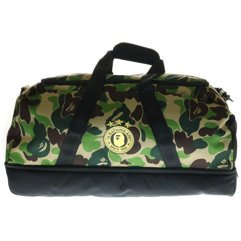 adidas アディダス ×A BATHING APE BAPE DUFFLE BAG アベイシングエイプ カモフラージュ 迷彩ダッフルバッグ カーキ JY8236