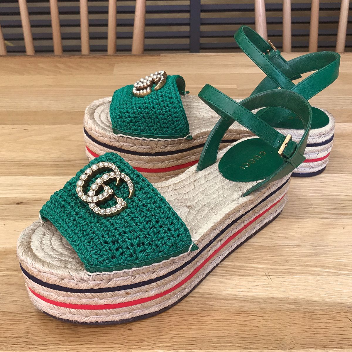 GUCCI グッチ サンダル ミュール GG マーモント 35 22cm 【公式通販】