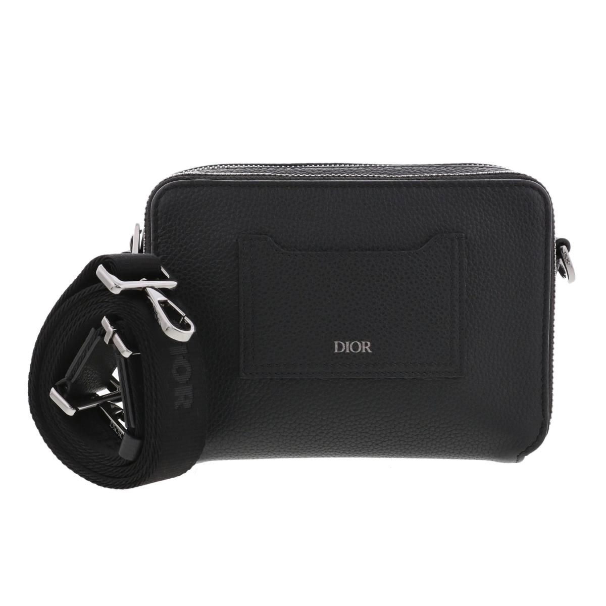 【美品】 Christian Dior （クリスチャンディオール） ﾚｻﾞｰ ｼｮﾙﾀﾞｰﾊﾞｯｸﾞ バッグ ショルダー/メッセンジャーバッグ  Black/ﾌﾞﾗｯｸ