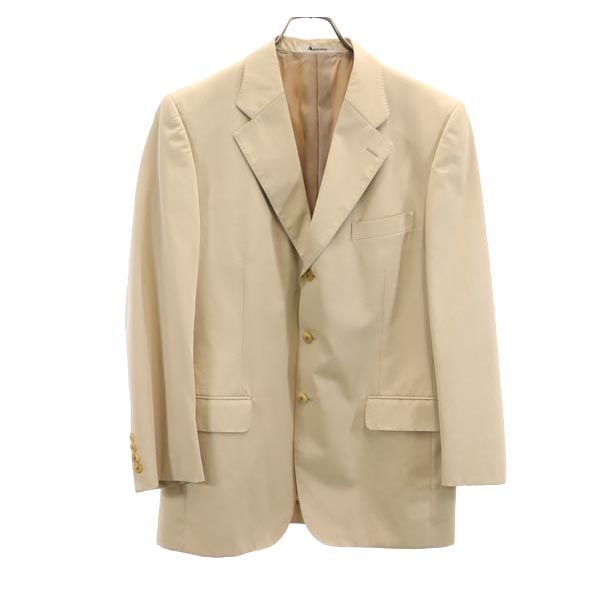 アクアスキュータム 日本製 テーラードジャケット 98AB6 ベージュ系 Aquascutum メンズ 古着 【231031】