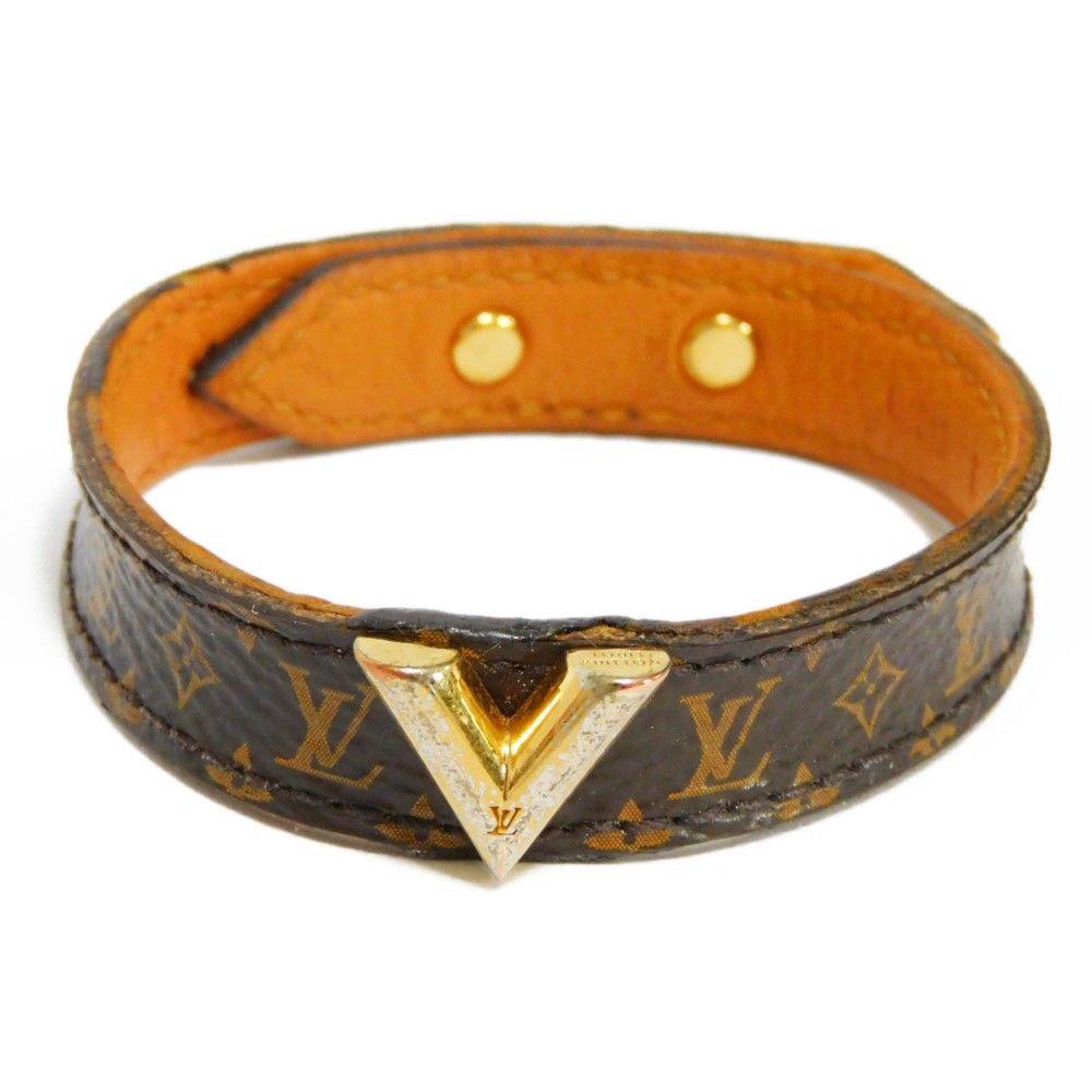 【美品】LOUIS VUITTON  モノグラム ブラスレ フラワー LOUIS VUITTON ルイ・ヴィトン ブラスレ エセンシャル V LVロゴ