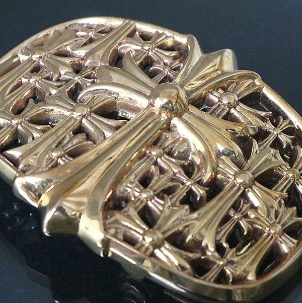 クロムハーツ 銀座店 SALE クロムハーツ 新品 ブロンズセメタリークロス バックル