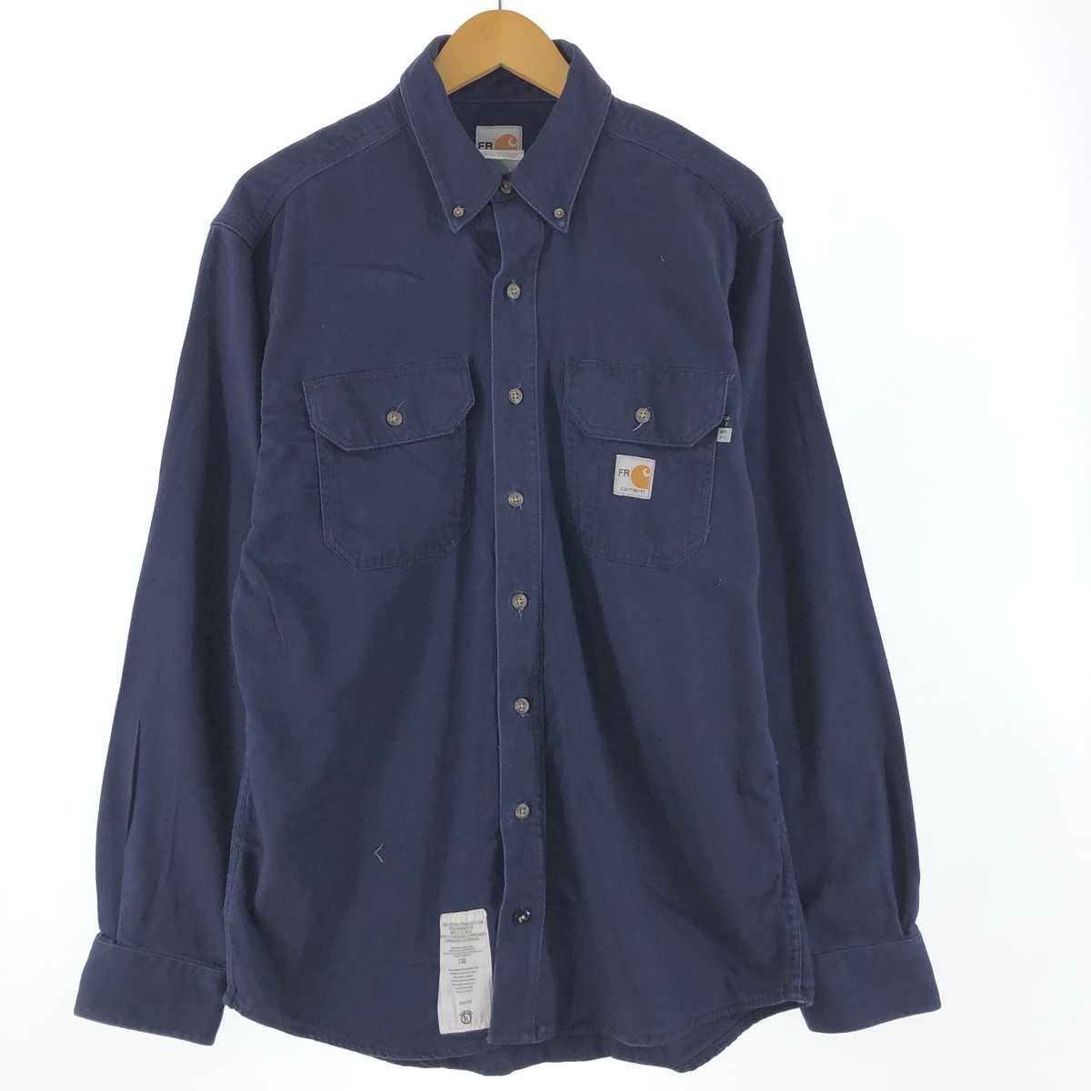古着 カーハート Carhartt FRシリーズ 長袖 ボタンダウン ワークシャツ メンズL/eaa360005