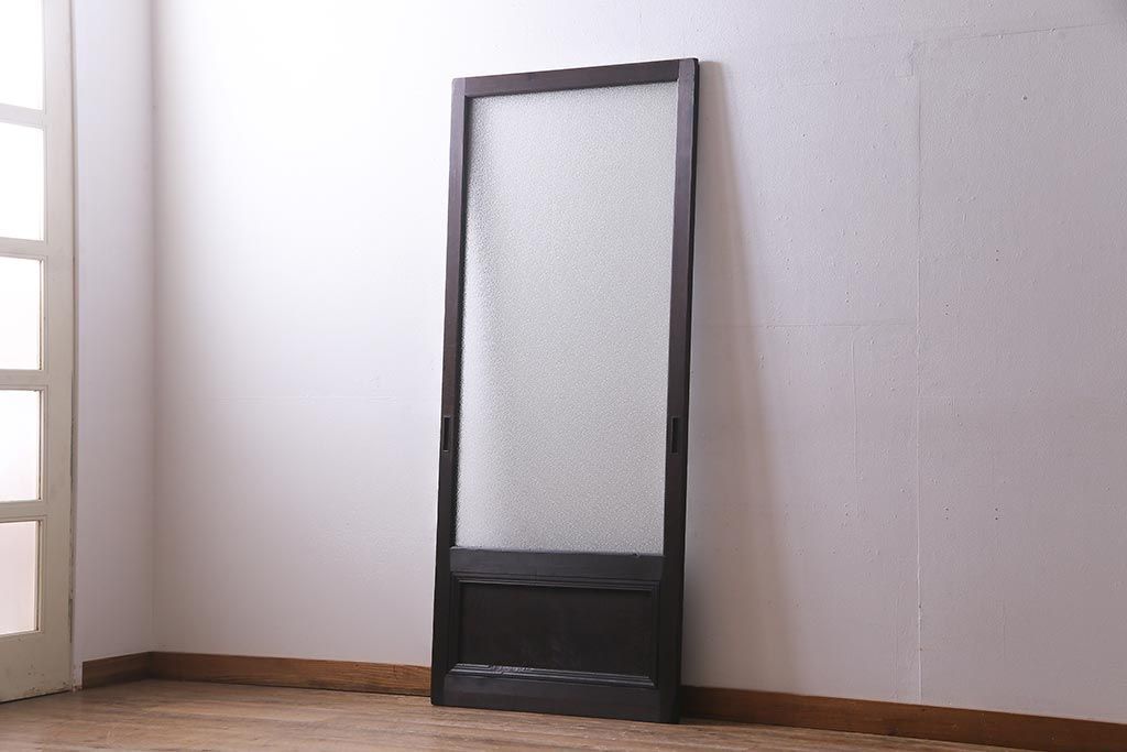 ガラス戸1枚 ダイヤガラス 和製アンティーク建具 R-038199