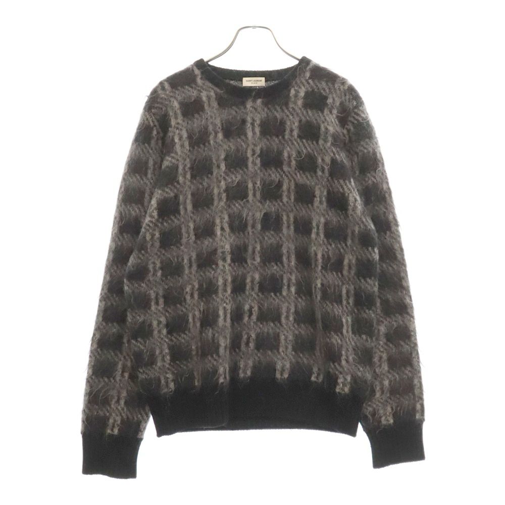 SAINT LAURENT PARIS (サンローランパリ) モヘヤ クルーネック 総柄