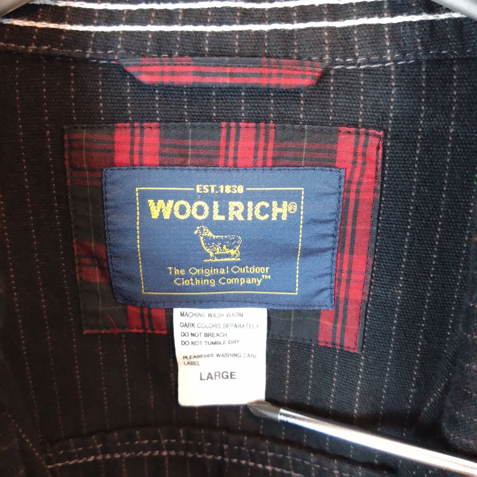 WOOLRICH ウールリッチ コットンジャケット ブラック メンズL - メルカリ