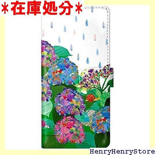 Xperia 10 V SO-52D SOG11 ケース 手帳型 スマホケース エクスペリア so52dケース スタンド付 手帳 スマホカバー アニマル柄 アジサイ カタツムリ 雨大好き コラージュ 1856