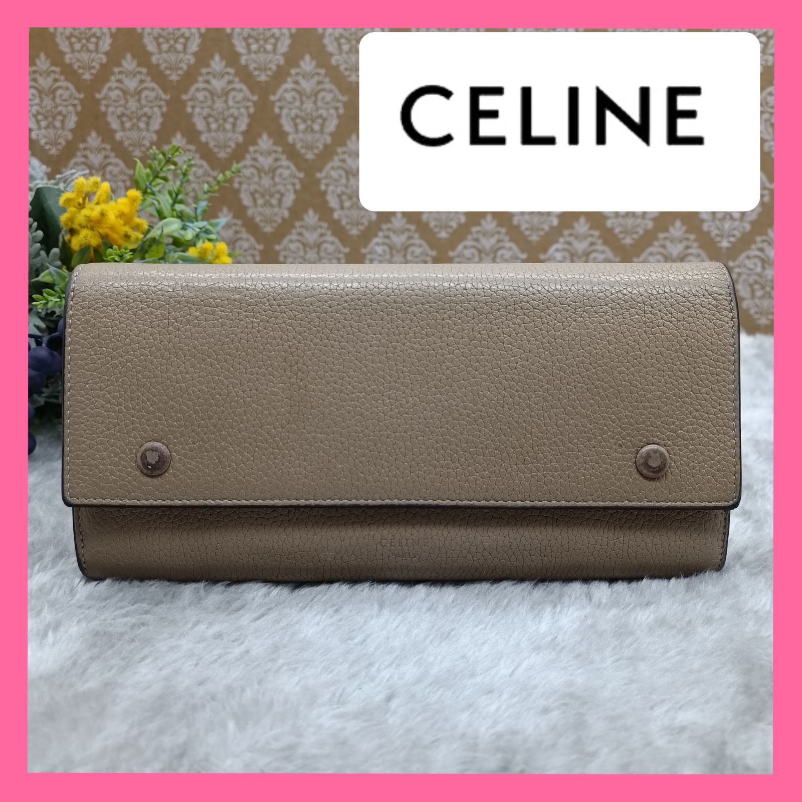 CELINE 》 セリーヌ ラージフラップ マルチファンクション ロング 