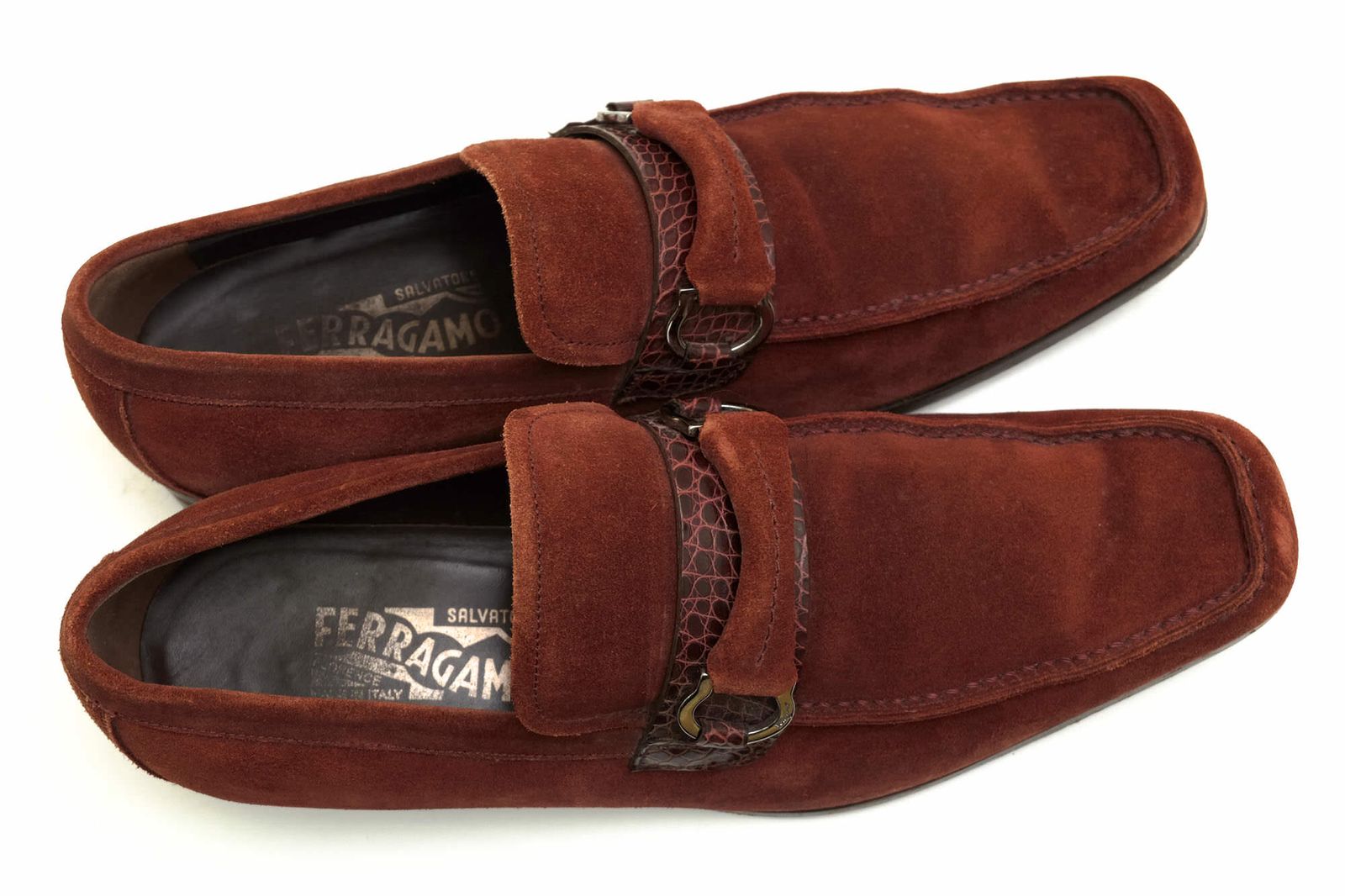 Salvatore Ferragamo フェラガモ ビットローファー スエード フェラガモ／Salvatore Ferragamo ビットローファー シューズ 靴