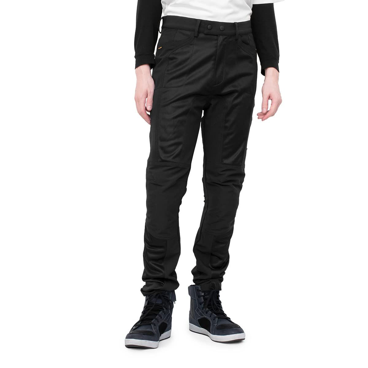 KOMINE バイク用 パンツ PK-7103 ストレッチャブルテキスタイルメッシュジーンズ 07-7103 レディース Black WXL