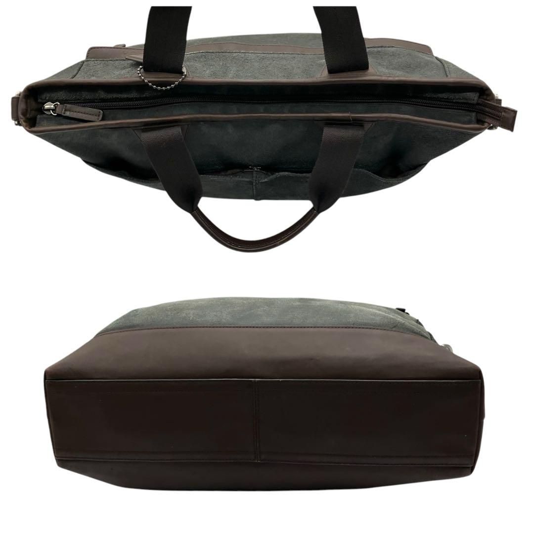 良品 1961 COACH ビジネスバッグ 2way スエード レザー カーキ - メルカリ