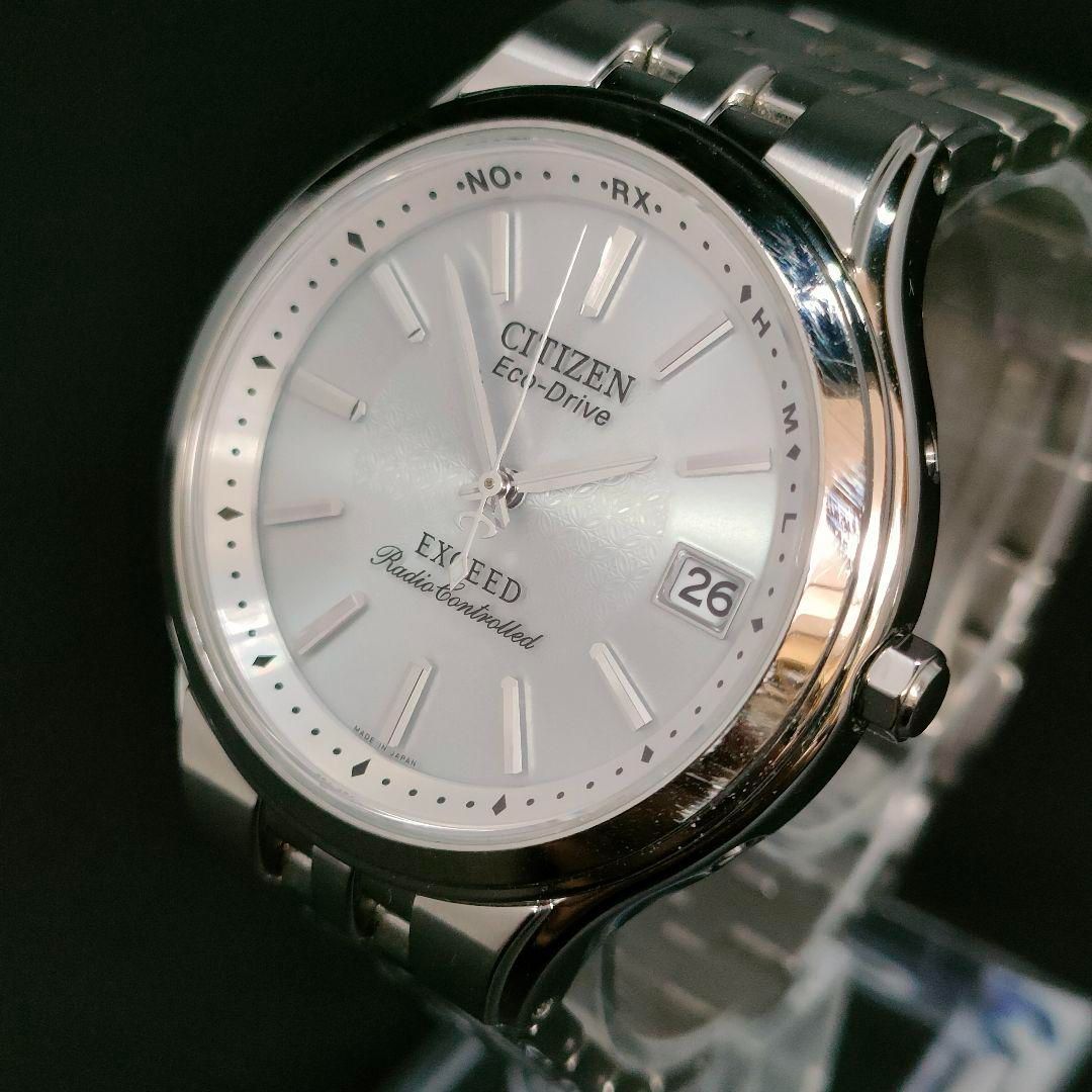 美品 CITIZEN シチズン ブラック シルバー クロノ ソーラー