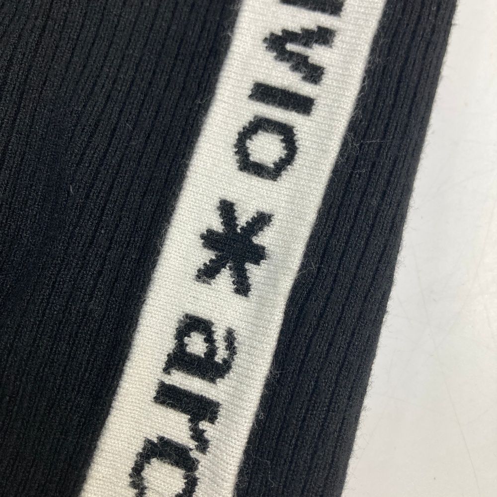 サイズ：36 ARCHIVIO アルチビオ ニットベスト サイドロゴ ブラック系