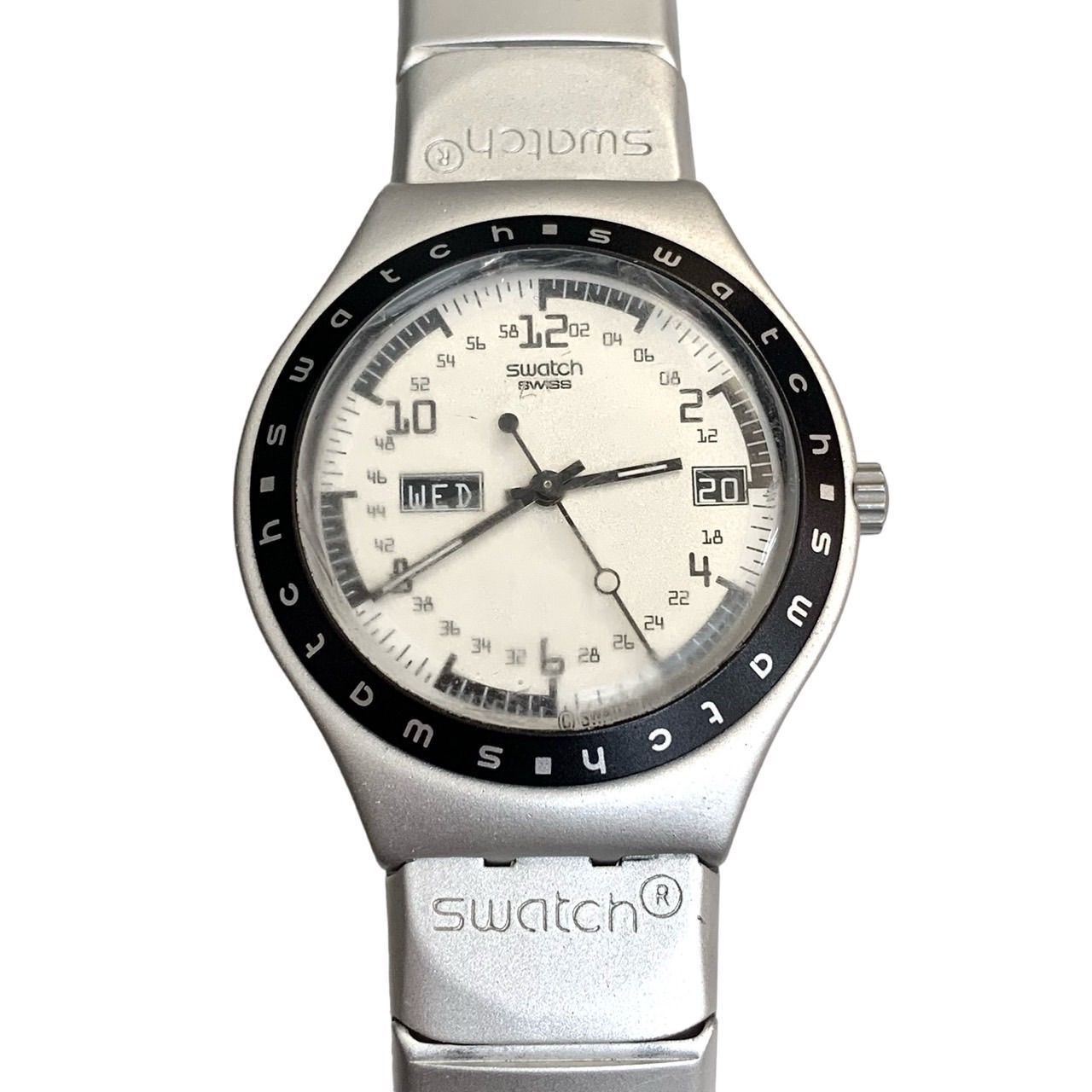 Swatch IRONY アルミニウム デイデイト ホワイト文字盤 クォーツ 