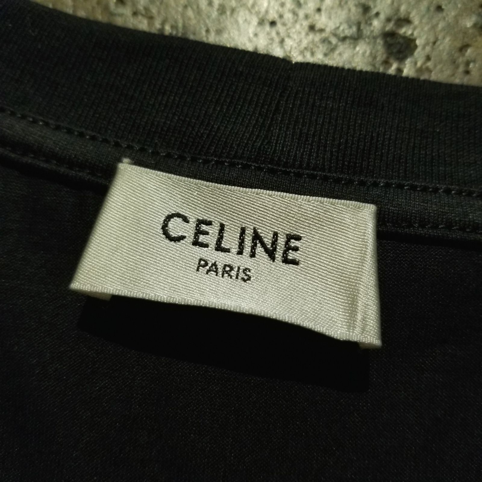 超激安 トリオンフ刺繍Tシャツ CELINE L ロンT コットン セリーヌ トップス