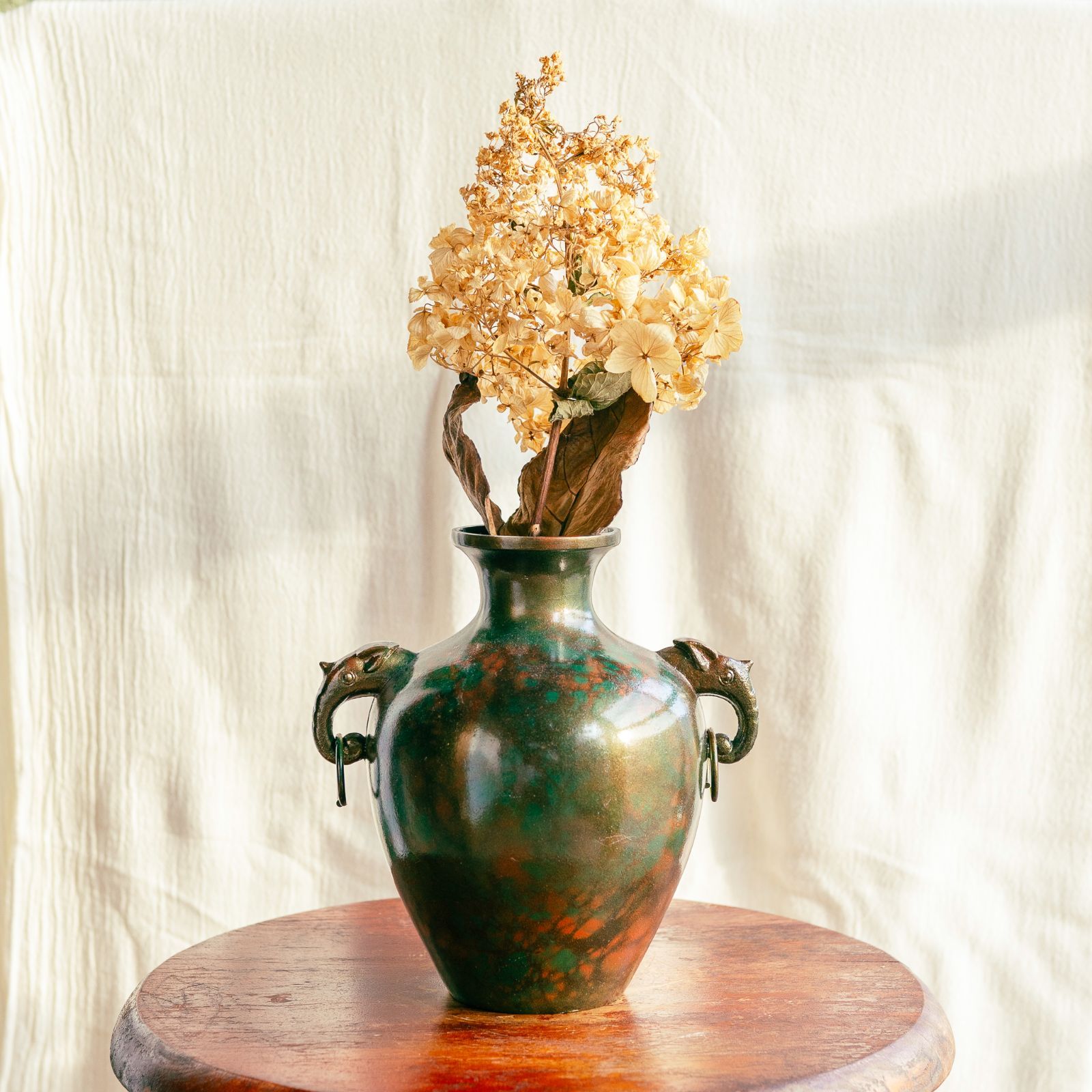アンティーク ビンテージ 花瓶 フラワーベース 灰皿 小物入れ 置物 希少 美品 Vintage 50s ceramic dog flower vase/ビンテージ 犬モチーフ フラワー