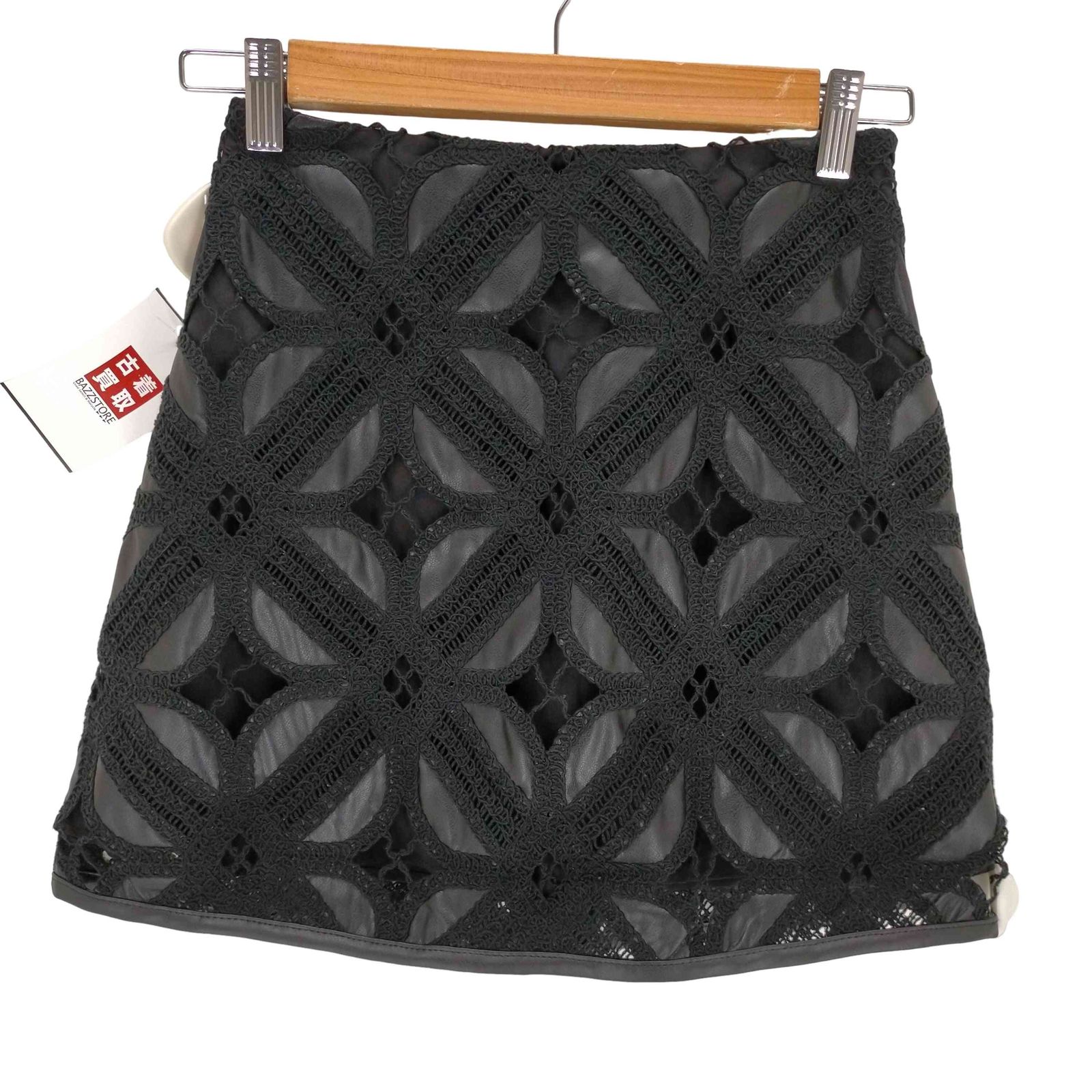 アメリ AMERI FAKE LEATHER CUT WORK SKIRT レディース 表記無