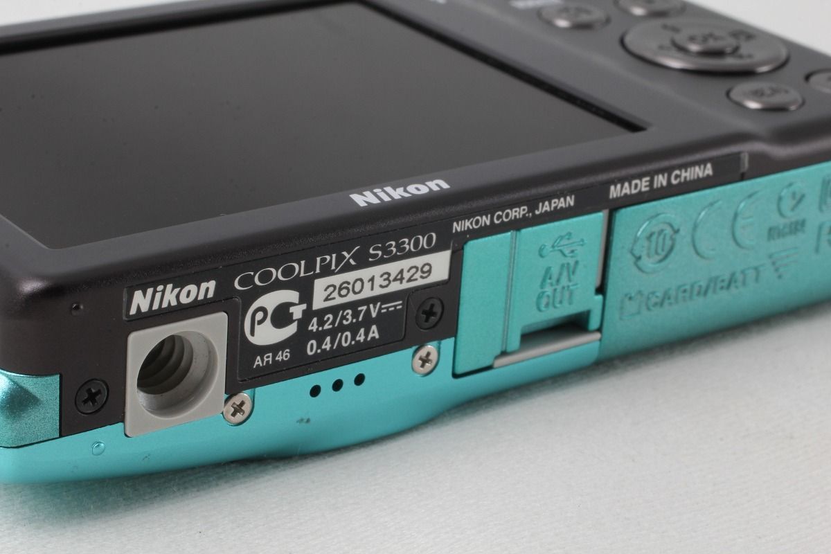 ニコン Nikon COOLPIX S3300 ミントグリーン 付属品満載◇47122 ニコン Nikon COOLPIX S3300 ミントグリーン 付属品満載◇47122