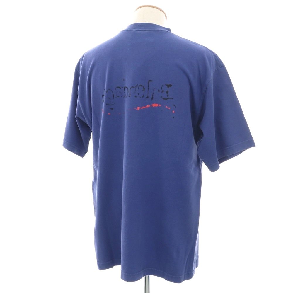 中古】バレンシアガ BALENCIAGA ユーズド加工 コットン クルーネック
