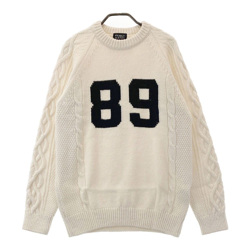 PEARLY GATES ホワイトセーター トレーナー PG89 サイズ5 サイズ：5