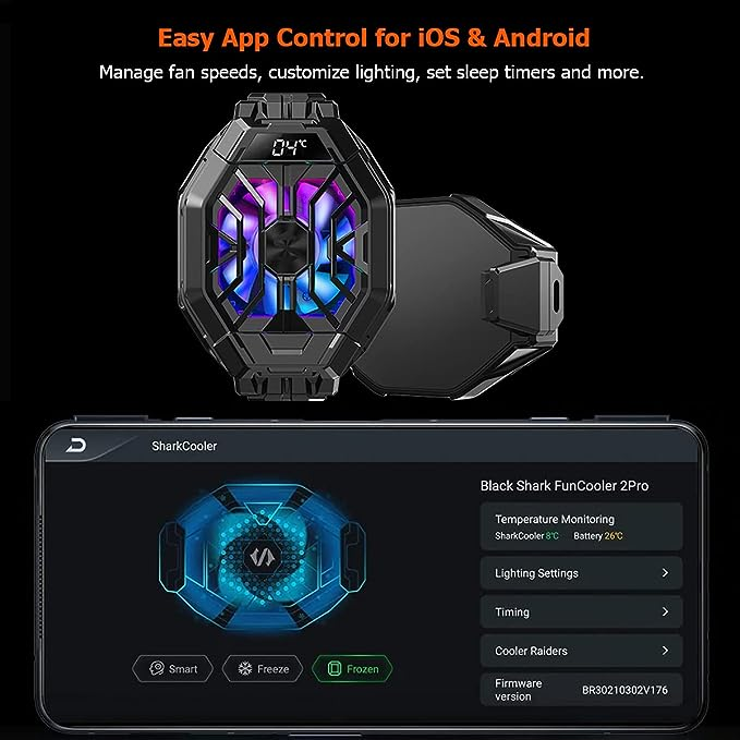 スマホクーラー, Black Shark Funcooler 2Proスマホ冷却半導体APP