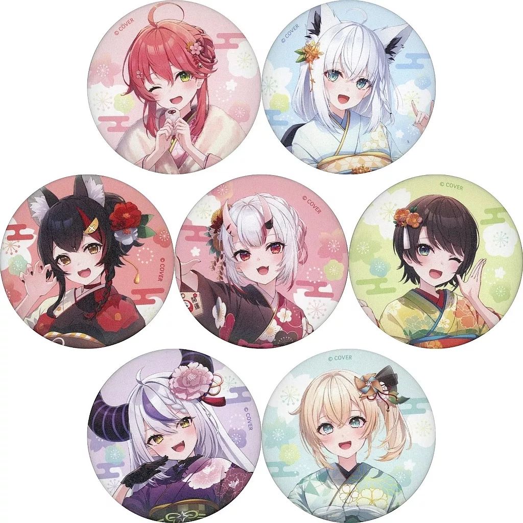 中古】バッジ・ビンズ 全7種セット 「バーチャルYouTuber 中古】バッジ・ビンズ 全7種セット 「バーチャルYouTuber
