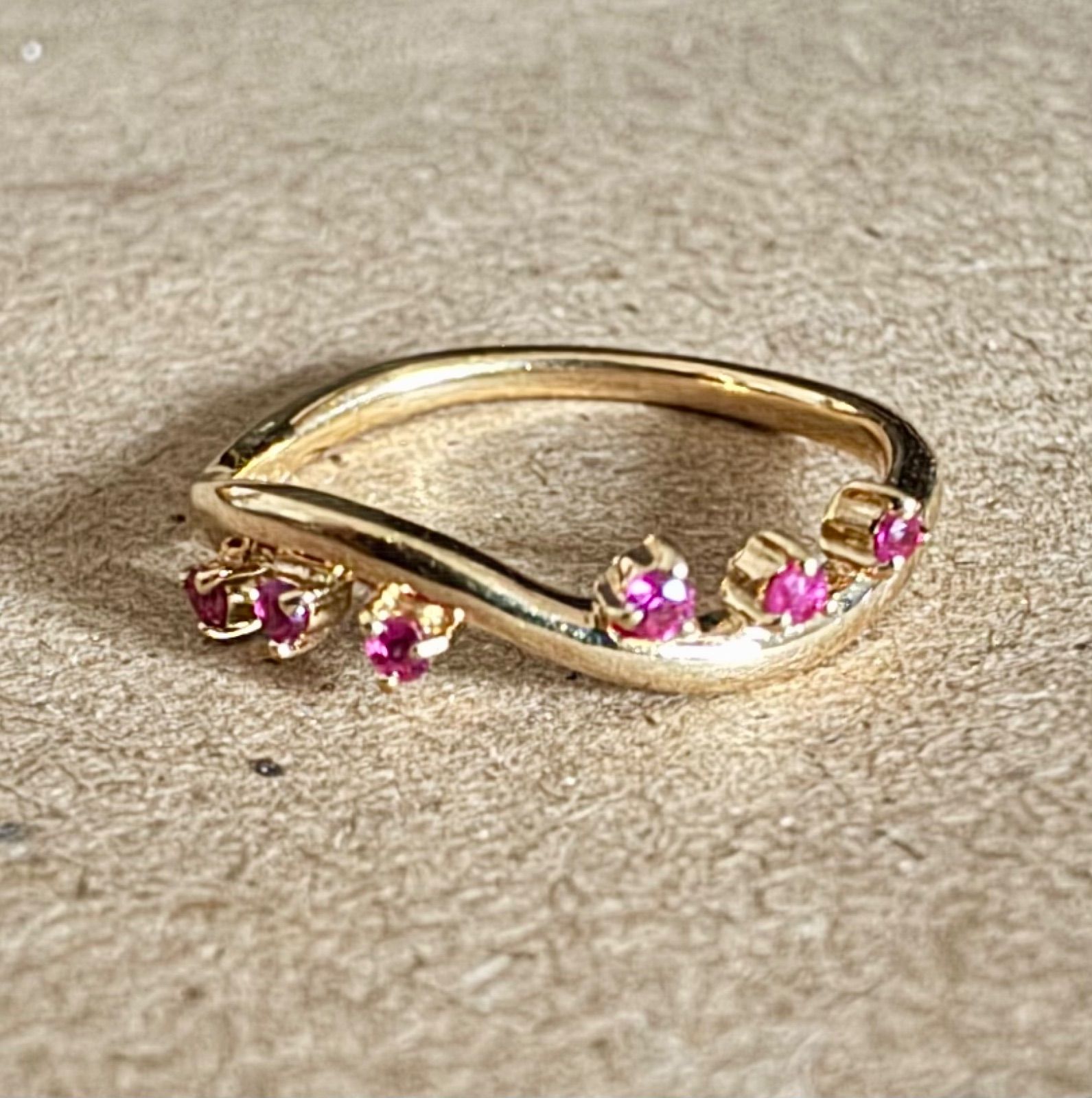 ete◇K18YG*1号*ルビーピンキーリング*エテ|mercariメルカリ官方指定