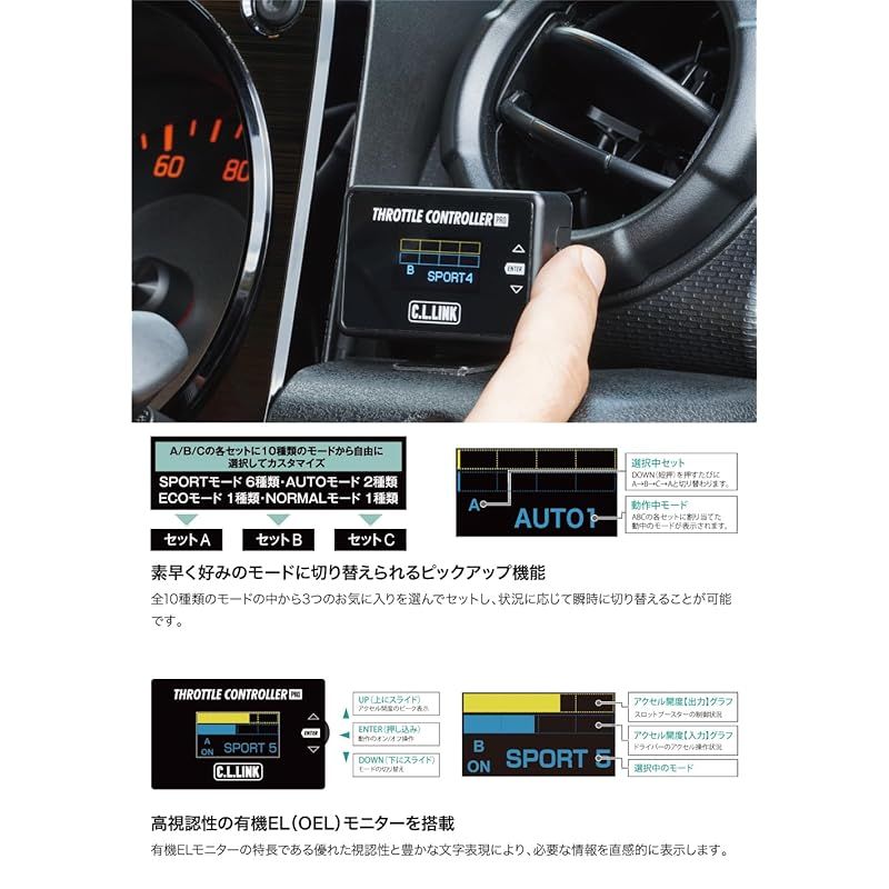 スロットルコントローラー OBDカプラー付き ジムニー JB64/JB74