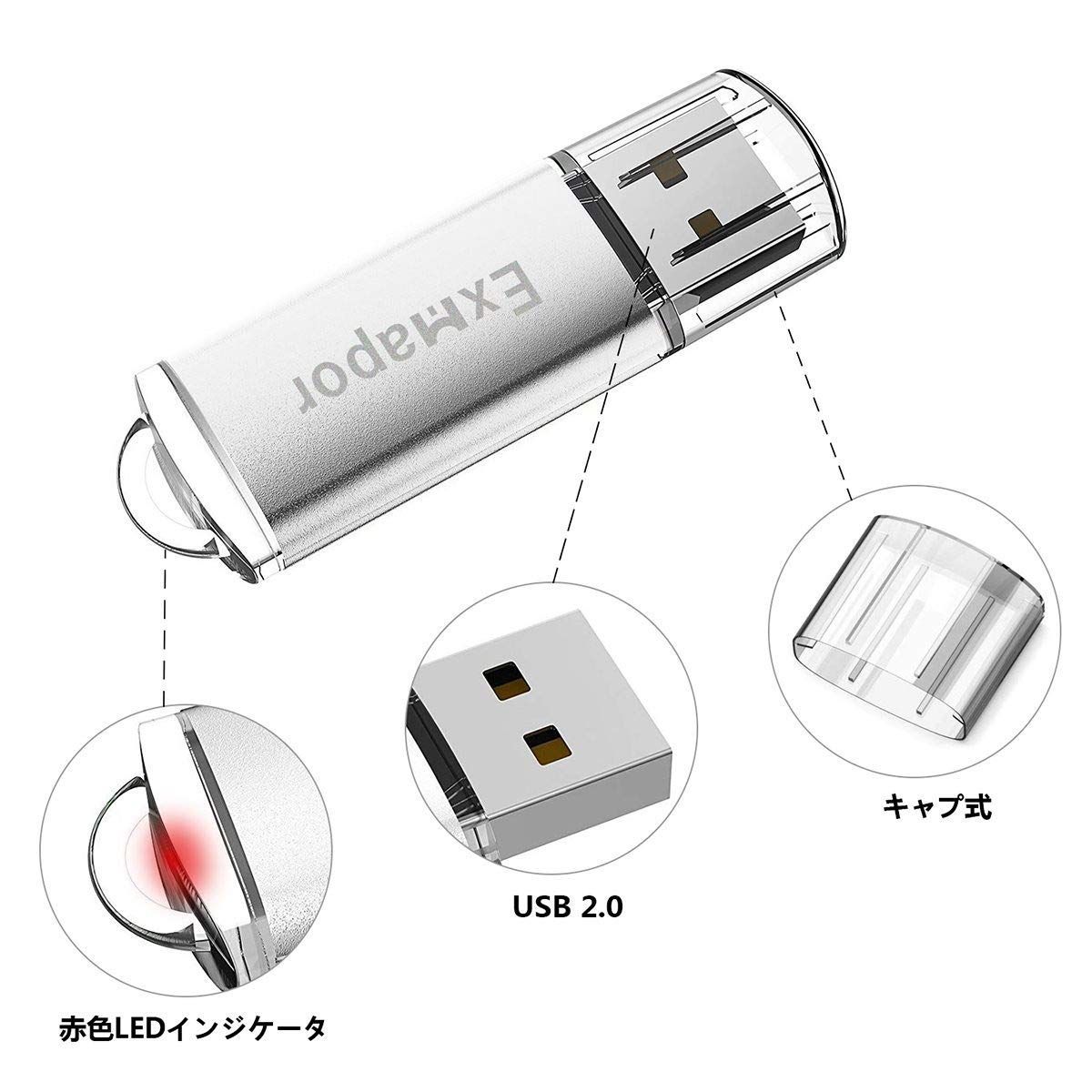 代引不可 特価商品5個セット 64GB USBメモリ USBフラッシュメモリ