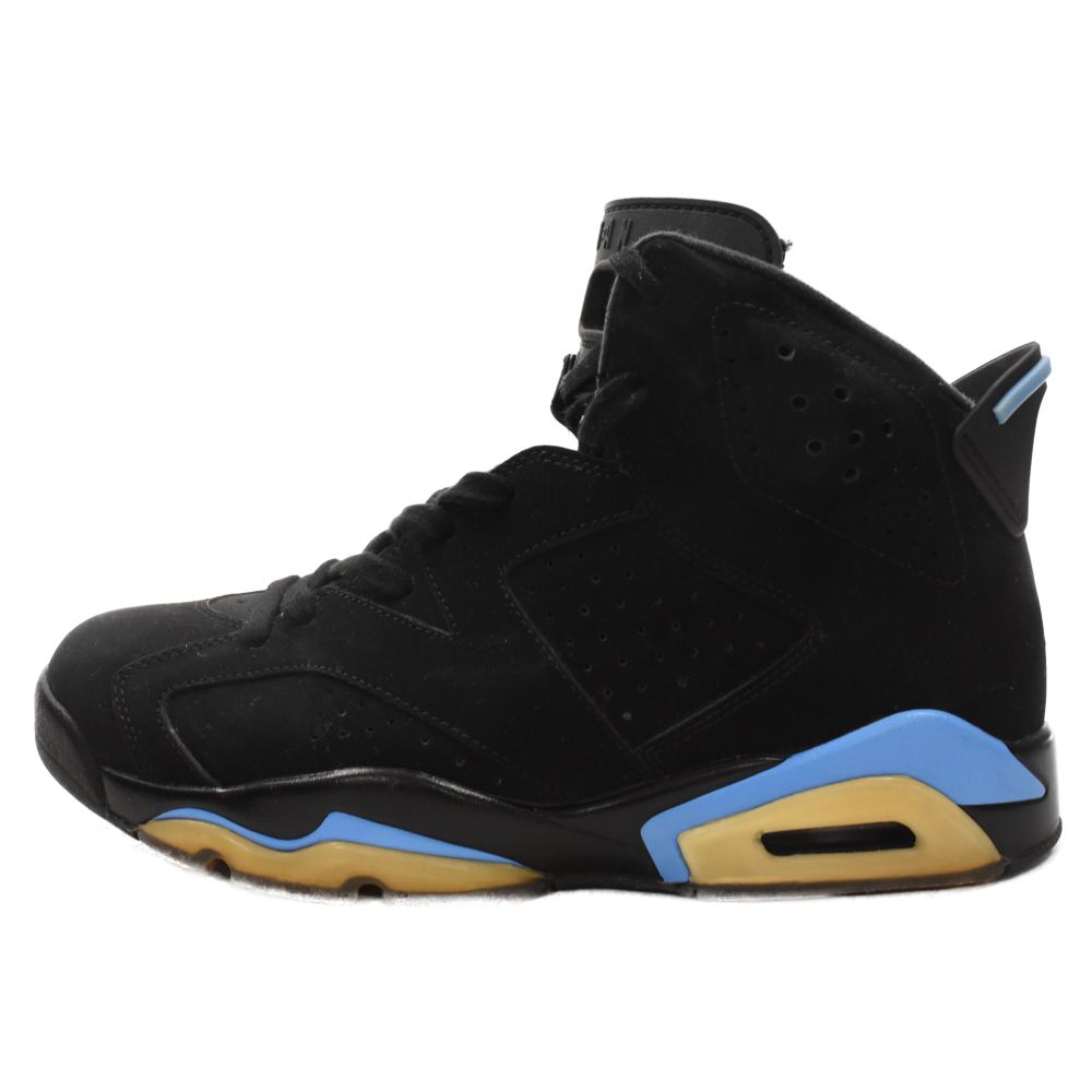 NIKE (ナイキ) AIR JORDAN 6 RETRO UNC エアジョーダンレトロ ハイカットスニーカー ブラック US10 384664-006