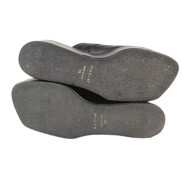 極美品 KATIM カチム サンダル レザー プラットフォーム 厚底