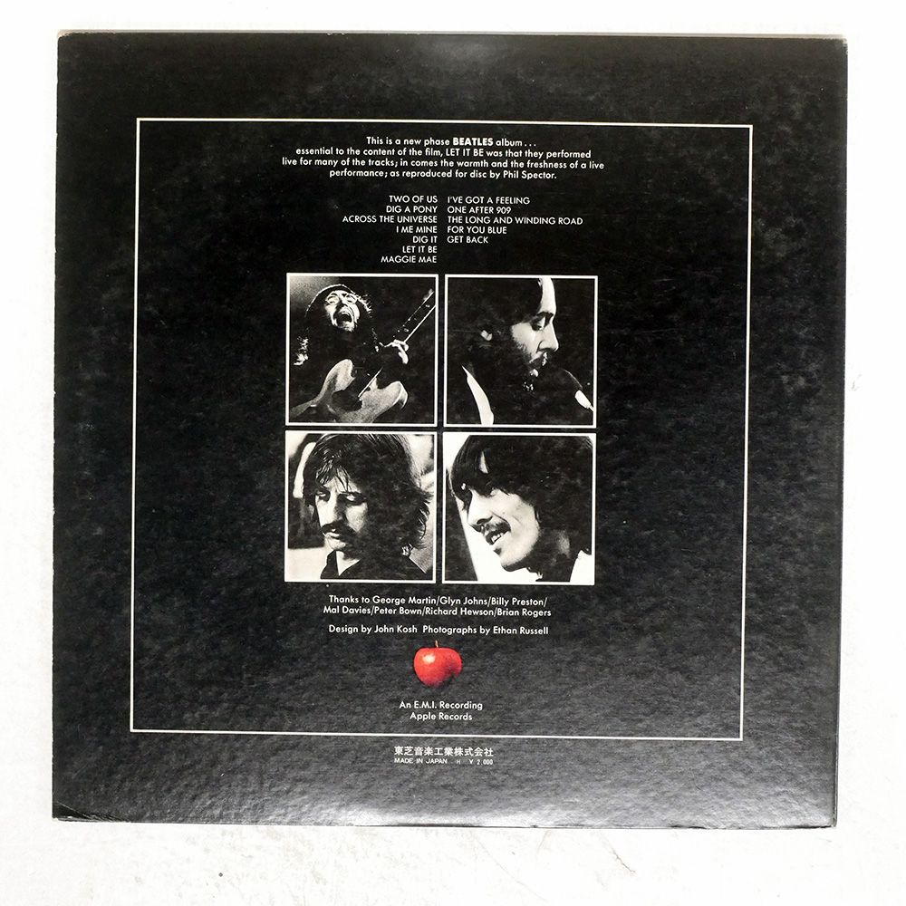 国内盤 BEATLES/LET IT BE/APPLE AP80189 LP - メルカリ