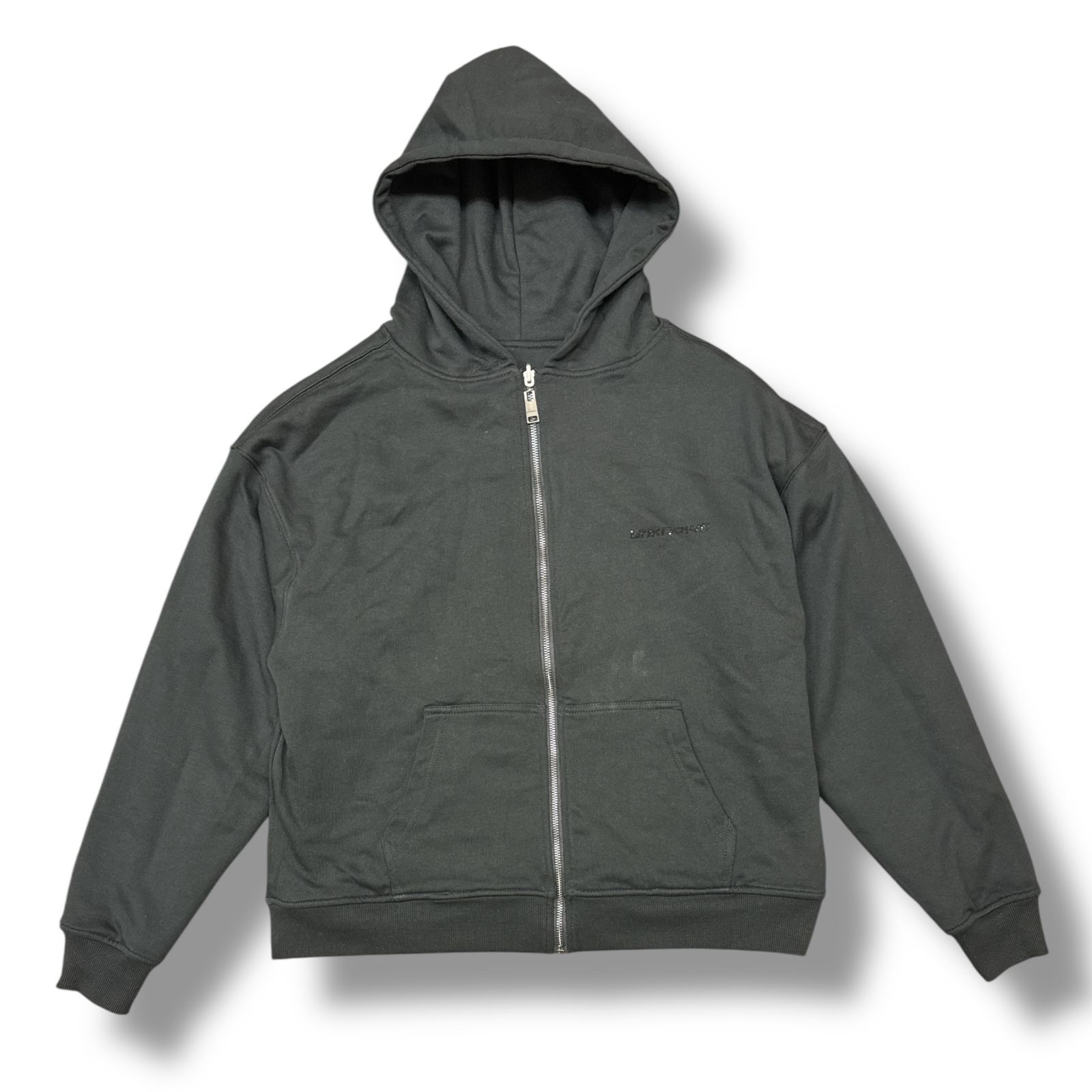 unknown london パーカー フーディー｜BLACKxPURPLE RHINESTONE CROSS ZIP HOODIE