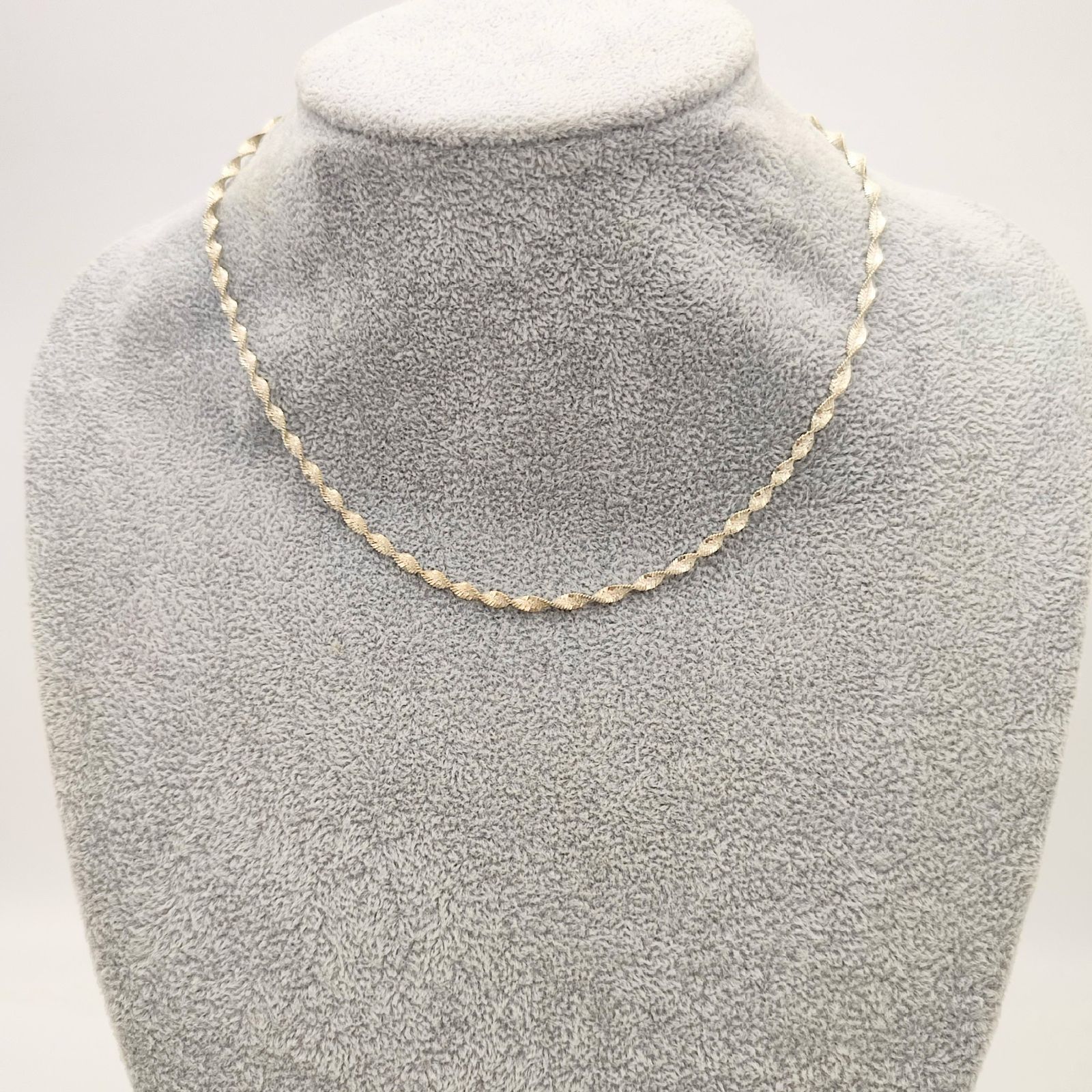 美品】VIOR ツイストチェーンネックレス ITALY SILVER シルバー
