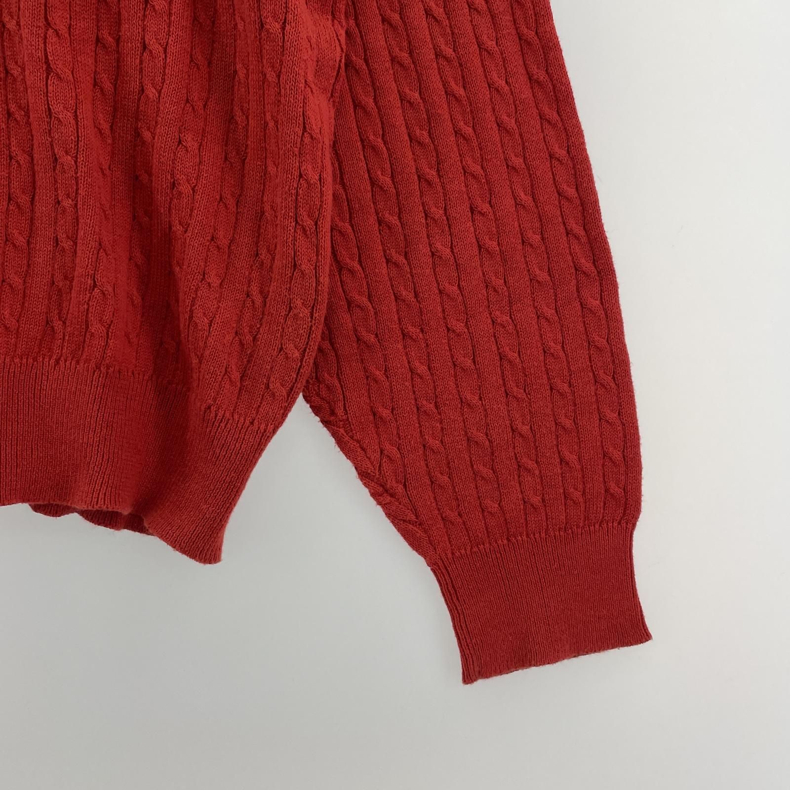 GAP ギャップ ミニケーブル編みニット sizeXL/レッド - メルカリ