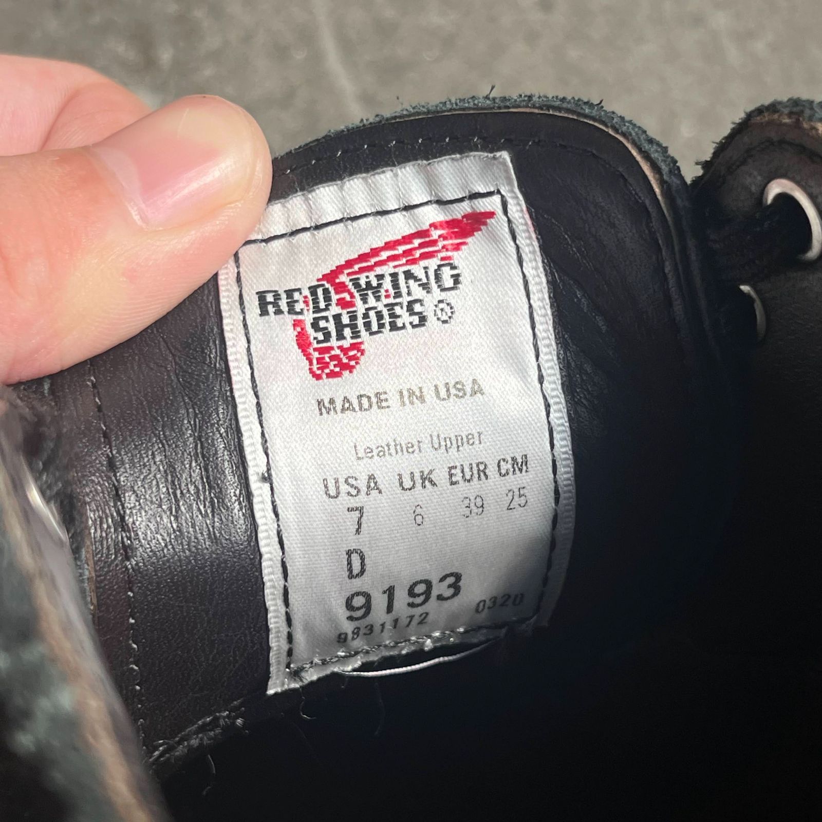 RED WING BEAMS別注 9193 Postman Oxford GORE-TEX Black 7D 25cm 